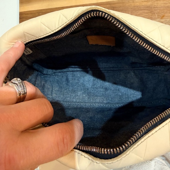 Clare V Marisol with Front Pocket 
Color: Cream Diamond
Original Price: $399 EUC - Picture 8 of 9